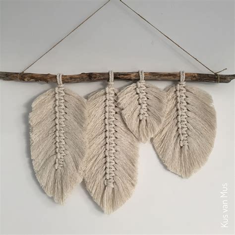 Macramé feather wallhanging pattern by Naecogreen Crafts For Kids, Arts