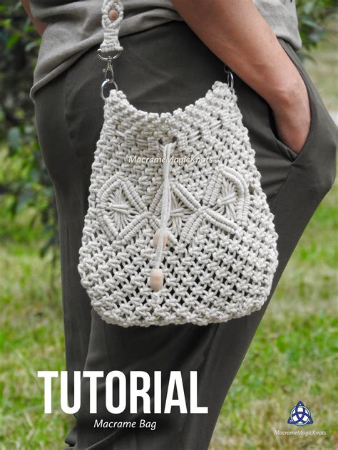 Macrame Bag Tutorial Macrame Bag Pattern Macrame Bag for Beginners
