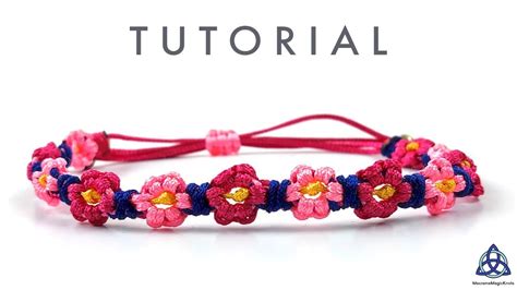 Macrame Flower Bracelet Tutorial