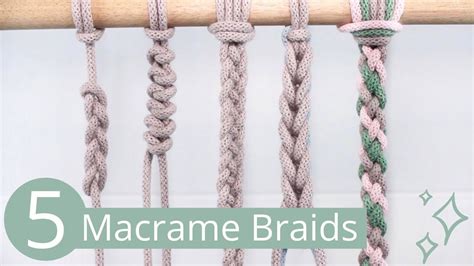 Macrame Patterns Easy braids, Macrame patterns, Macrame tutorial