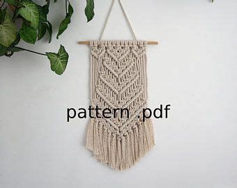 Macrame wall hanging pattern by PapuShoi PDF pattern Macrame pattern DIY macrame Beginner