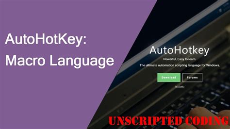 Macro script download.  AutoHotkey The ultimate automation scripting language for W...