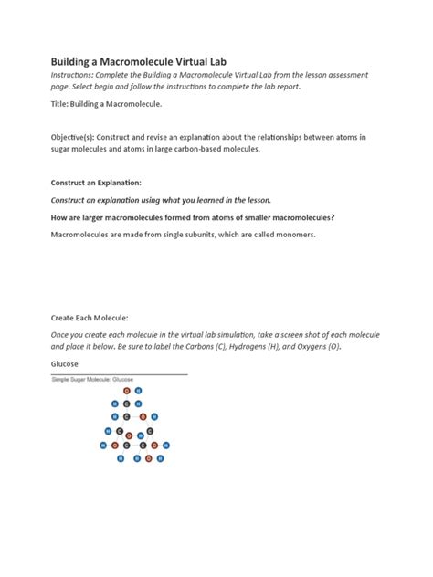 Macromolecule virtual lab free.  Com dura&ccedil;&atilde;o entre 4 e 6 anos, os cursos de Gradua&...