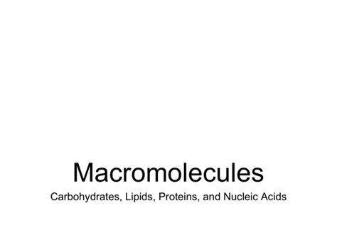 Macromolecules pebblesystems