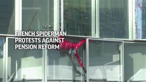 Macron’s pension reform drives ‘French Spiderman’ up the wall — literally