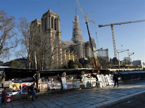 Macron visits Notre Dame, marking 1-year countdown to reopening after the 2019 fire