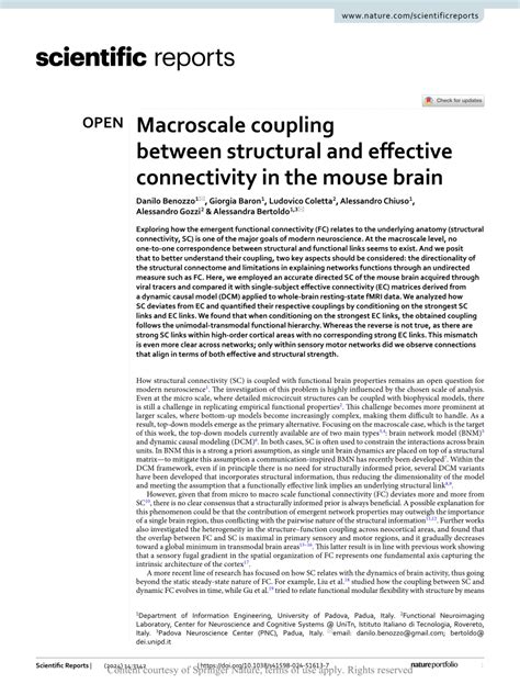 Macroscale coupling between structural and effective connectivity …