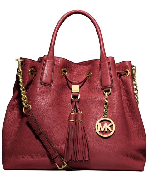 Macy michael kors. Extra 15% use: SHOP. MICHAEL Michael Kors. Empire Logo Jet Set Charm Large Dome Crossbody. $198.00. Now $118.80. (16) Patricia Nash. Kirby East West Leather Crossbody, Created for Macy's. $199.00. 