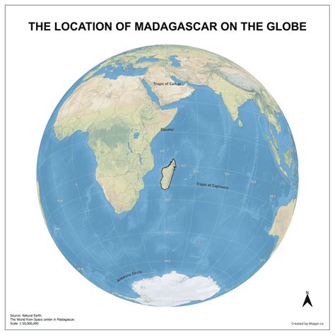 Madagaskar Guide of Globe. 