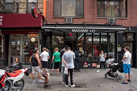 Madame vo nyc. Banh mi was a commodity and a mean to get through the day for a lot of college students and thestruggling class in Vietnam in the 90s and 2000s. So the expectation of banh mi is at the very least, from a humble place. My favorite banh mi growing up was a piece of stale baguette, heating up on a cast iron, sandwiching thin slivers of pork pate ... 