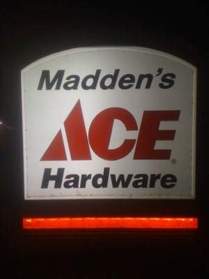 Ace Hardware. 2319 US 70 Hwy Swannanoa NC 28778 (828) 581-0299. ... Madden's Ace Hardware. 4 reviews. new balance. Find Related Places. Shopping. See a problem? Let ...