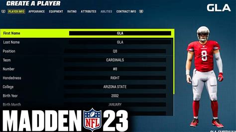 Madden 23 create a player. #madden24 #nfl Madden 24 - how to Create a player and start them , Equipment, helmets, and glovesGet ready, sports gamers and football fanatics! In this elec... 
