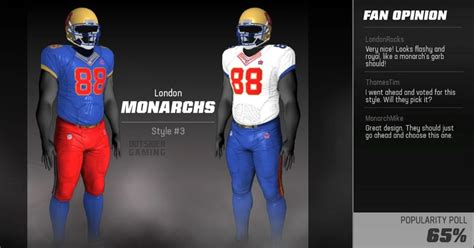 Madden 23 london uniforms. These are all of the Madden 23 relocation cities, teams and uniforms that you can select: London, England ( Teams: London Black Knights, Bulldogs and Monarchs) Mexico City, Mexico ( Teams: Diablos and Golden Eagles) Toronto, Canada ( Teams: Toronto Huskies, Mounties and Thunderbirds) San Antonio, Texas ( Teams: San Antonio Dreadnoughts and Express) 
