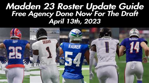 Just in time for the start of the NFL season, the week 1 Madden NFL 21 roster update is available now. We haven’t had time to dig into it, but Jadeveon Clowney is on the Tennessee Titans roster. Let us know what you’re seeing in the roster and enjoy the Texans vs. Chiefs game tonight! […]. Madden 23 roster update week 1