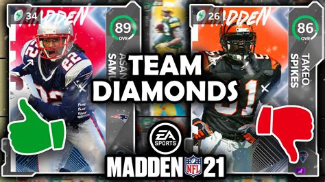 Check out the Aeneas Williams Team Diamonds 92 item on Madden NFL 24 - Ratings, Prices and more! Check out the Aeneas Williams Team Diamonds 92 item on Madden NFL 24 - Ratings, Prices and ... MUT 24 Team Diamond Champion. General. SPD 92. ACC 93. AGI 89. COD 89. AWR 90. STR 64. JMP 89. PRC 90. RET 80. Coverage. MCV …