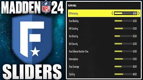 Best injury sliders for Madden 24. Injuries can be disabled entirely if you wish, but we recommend tweaking the following settings to provide more accurate results. Injuries: 25; Fatigue: 70. 