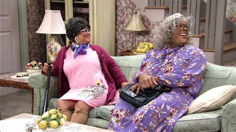 Madea and hattie. Hattie has appeared in many Tyler Perry plays and she has many different occupation and lives in each one. She is known as one Madea's friends who is played by Tyler. In her first appearance, A Madea Christmas, Hattie is a maid for the successful, rich, Mansell family who she shares a secret with why she can't be fired. 