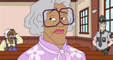 Madea cartoon. Jan 20, 2015 · Madea is sentenced to community service as a result of her run in with the PoPo (police). There are several lessons, the importance of family and giving each other lots of love. My granddaughter is 4 and my grandson 8, they both love it. I hope Tyler Perry comes out with another cartoon soon. 