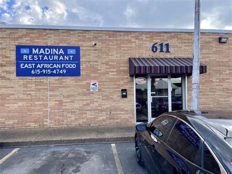  Madina Restaurant is an African restaurant located at 611 Murfreesboro Pike in Nashville, TN. Address: 611 Murfreesboro Pike, Nashville, TN 37210. Phone: (615) 915-4749. Website: . 