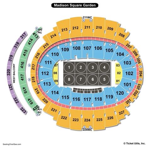 Madison Square Garden Seating Chart MSG Official Site