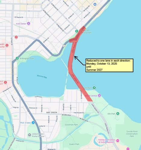 Madison road construction.  Reconstruction of John Nolen Drive will be...
