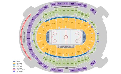 Rows in Section 419 are labeled 1-7. An entrance to this section