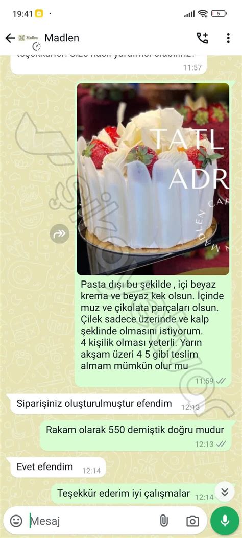 Madlen Cafe Maltepe'de Üslup Sorunu Şikayetvar. 