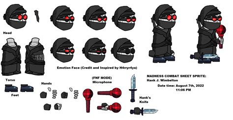 Madness Combat - Hank J. Wimbleton Sprite by …