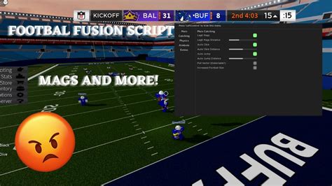 The developer of the script did a great job on the functionality for you, use it happily while it works. Main Discord Partners GO BACK. UNDETECTED. Football Fusion 2 [Aimbots, Tackle Aimbot] Published: rbxscript Developer: forgivetrappy Game: Football Fusion 2 01/10/2020. 10457 Auto Play will Not be in this update due to glitches. - Trappy. The ....
