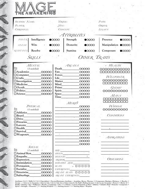Mage 2E Char Sheets Onyx Path Forums