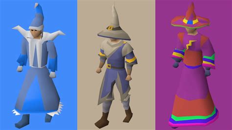 Mage robes osrs. 4712. Ahrim's robetop is magic armour worn in the body slot that is part of Ahrim the Blighted's set of barrows equipment. To wear Ahrim's robe top, a player must have 70 Defence and 70 Magic . Being part of Ahrim's barrows set, if Ahrim's robetop is worn along with all of the other pieces of equipment in Ahrim's barrows set the player's ... 