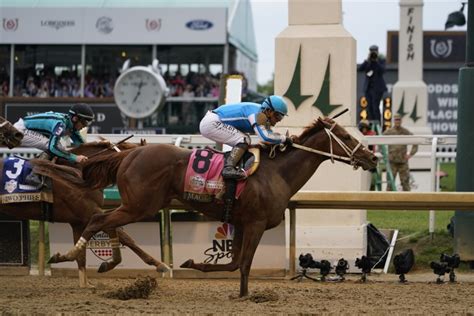 Mage the first to cross the finish line at 149th Kentucky Derby
