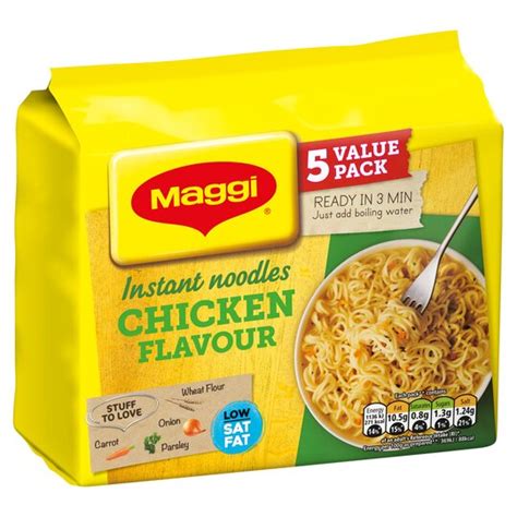 Maggi Noodles Chicken 5 Pack 295G - Tesco Groceries