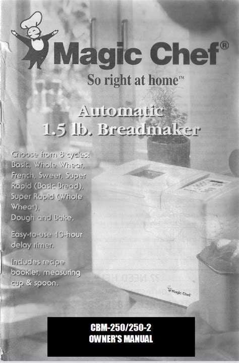 Magic chef breadmaker cbm 250 manual. - Reader s guide to subsynchronous resonance.
