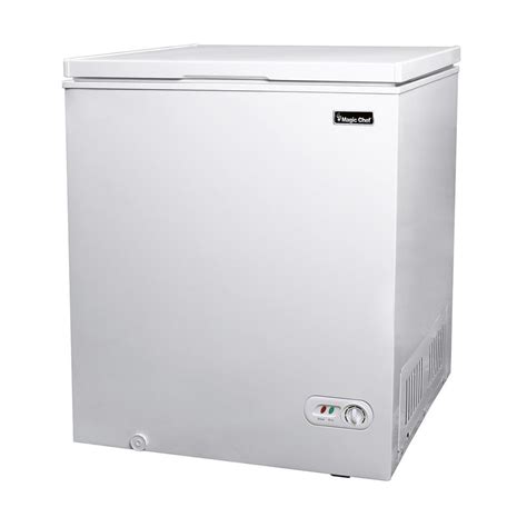 Magic chef chest freezer. About This Product. The Magic Chef 3.5 cu. ft. chest freezer will let you stock up on all your extra favorite frozen foods. It offers installation flexibility and provides extra storage for food in a compact space. Freezer should ideally be placed in areas where the ambient temperature ranges from 32°F to 100°F. for the most efficient operation. 