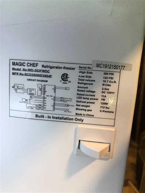 This freezer is energy-efficient, helping users reduce their electricity consumption. It operates quietly, minimizing any disturbances in the surroundings. While specific technical specifications are not provided, the Magic Chef HMDR1000BE is designed to deliver reliable freezing capabilities..