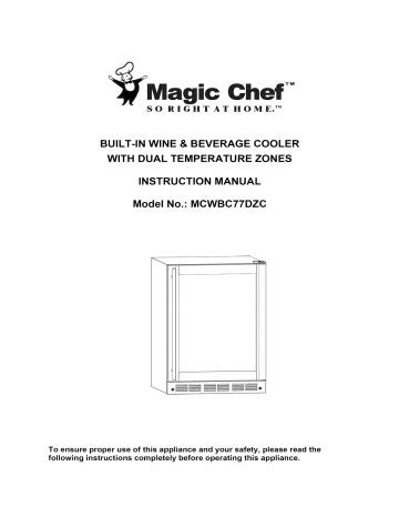 Magic chef wine cooler manual mcwbc77dzc. - Winchester super x model 1 repair manual.