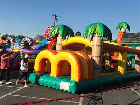Magic jump rentals. The average price for a standard bounce house jumper is around $150 to rent for 6-8 hours. Larger Combo Slides range from $250-$300 per day; and Water Slides range from $250-$500 per day depending on size. Keep in mind there might be other fees such as delivery fees, insurance fee and an extra fee for overnight or extended hours. 