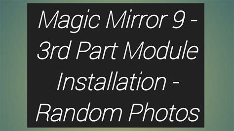 Magic mirror third party modules.  MMM-Gestures is a head-less 3rd party module for MagicMi...