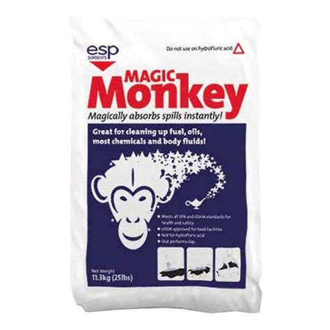 Magic monkey absorbent. 4 gal, 75 gal Absorption, Fluids Absorbed: Universal Fyt.  Home > ...