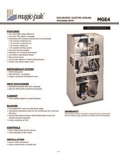 Magic pak tech support. com All specifications and illustrations subject...