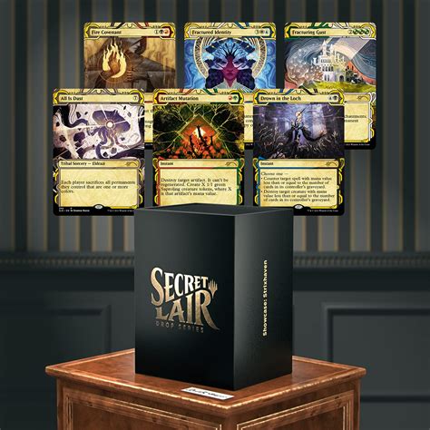 Magic secret lair. Oct 14, 2021 · Secret Lair x Stranger Things is available in traditional foil and non-foil. Contents: 1x Chief Jim Hopper; 1x Dustin, Gadget Genius; 1x Eleven, the Mage; ... To celebrate the spooky season … 