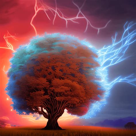 Magical Novelistic Digital Oil Painting of a Living Breathing Tree