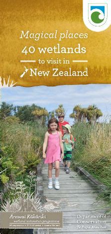 Magical places - 40 wetlands to visit in New Zealand brochure