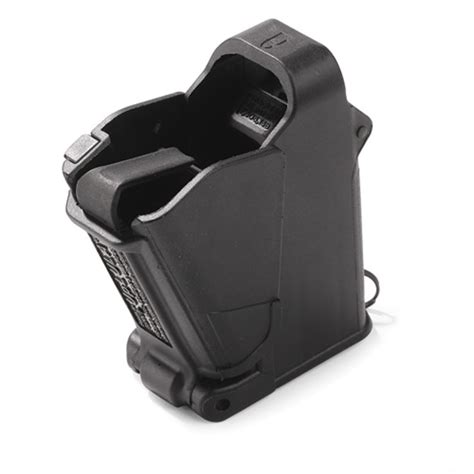 Get loaded quicker with a Hilljak Quickie Loader, the ergonomic magazine loader for your 380 ACP, single stack magazine (typically 6,7, or 8 rounds). The Quickie Loader saves your fingers and helps you to load more efficiently so you can spend more time practicing your shooting skill at the range.. 