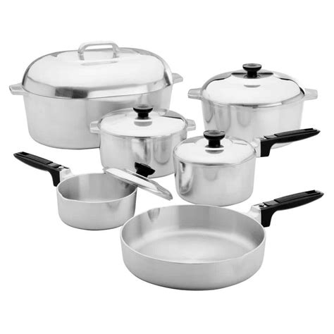 Magnalite is a type of aluminum cookware that was originally created by Wagner Manufacturing Company in 1934. The material consists mainly out copper and nickel with smaller amounts each (94%) made up from magnesium, manganese, zinc & steel alloys called Flexonite® which provides superior heat conduction properties for even cooking. . 