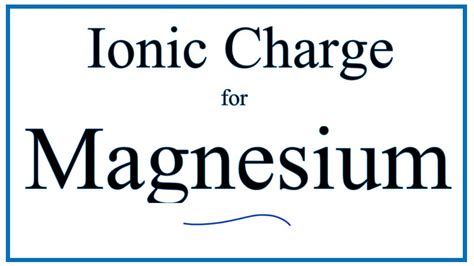 Magnesium charge. Things To Know About Magnesium charge. 