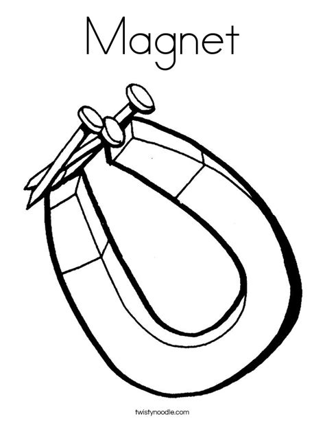 Magnet Coloring Page