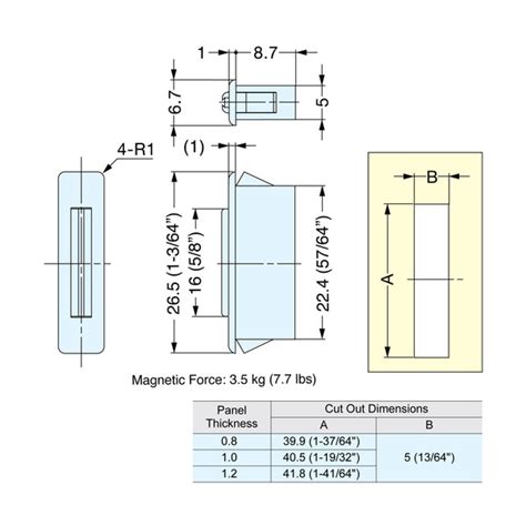 Magnetic Catch MC-FS-2SW Outwater