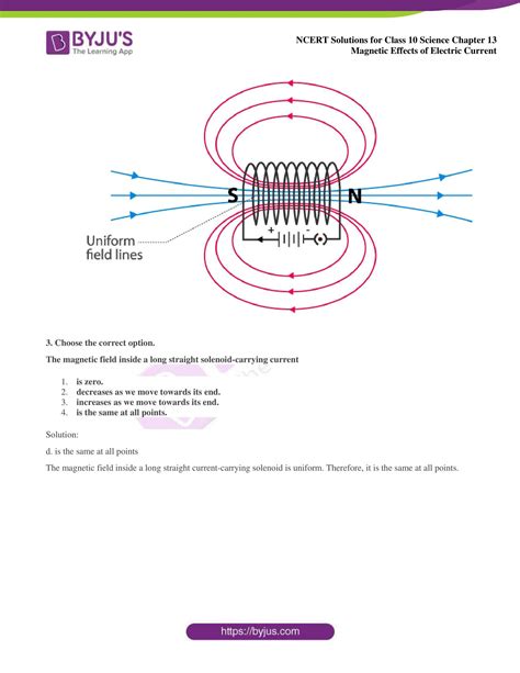 Magnetic Effect of Electric Current class 10 NCERT Solutions